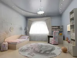 Потолки детских спален фото