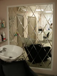Зеркальная плитка в ванной фото