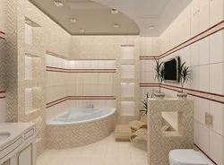 Дизайн ванной комнаты 3 на 3 с угловой ванной