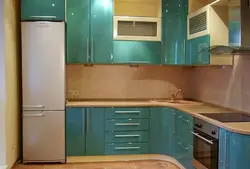 Кухня Угловая Дизайн С Холодильником Бытовая Техника