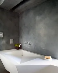 Микроцемент для стен фото ванной