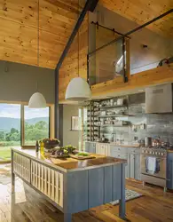 Деревянная Кухня Лофт Фото