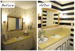 Перекрасить плитку в ванной до и после фото