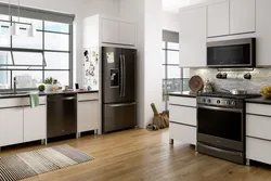Как смотрится холодильник в интерьере кухни