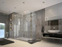 Стеклянный дизайн ванной