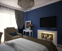 Интерьер спальни телевизор напротив кровати