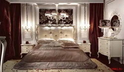 Фото итальянского интерьера спальни