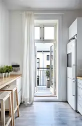 Балконный блок на кухне фото
