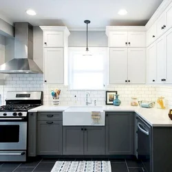 Кухни Двухцветные Фото Дизайн Современный Стиль
