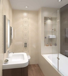Дизайн ванной комнаты с туалетом плитка в светлых тонах