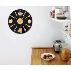 Часы на всю стену фото на кухню