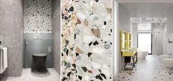 Terrazzo bathroom interior