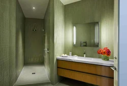 Olive bathroom design