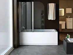 Ванна с стеклянной шторкой фото