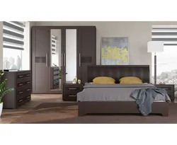 Спальня с мебелью венге фото