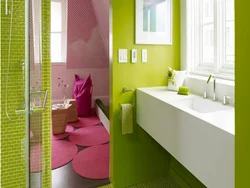 Color bathroom interior