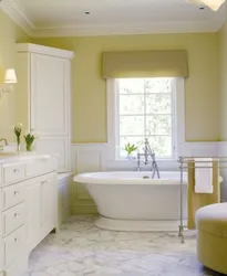 Цветовой интерьер ванной комнаты