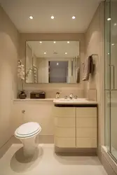 Дизайн маленькой ванной освещение