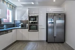 Built-in oven in the kitchen design photo