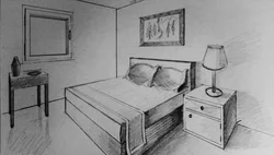 Нарисованная спальни фото