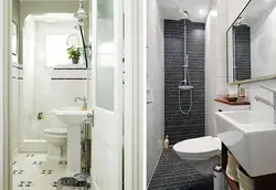 Small bathroom in Khrushchev design with shower