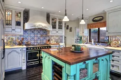 Mediterranean style kitchen interior