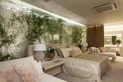 Bedroom interior design flowers