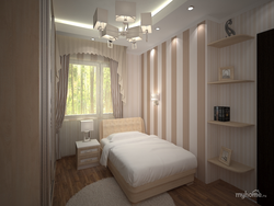 Bedroom design Khrushchev 15 sq.m.