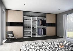 Modern bedroom interiors with wardrobes