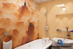 Декоративные стены в ванной фото