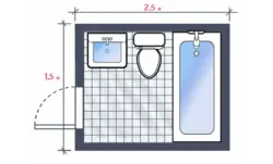 Ванны комнаты чертежи и фото