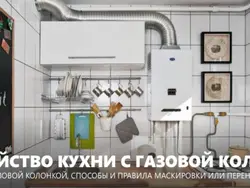 Газовый счетчик в интерьере кухни