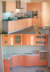 Кухня персикового цвета в интерьере фото