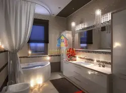 Дизайн ванной с окном 12 кв