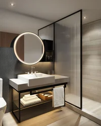 Зеркало в ванной комнате дизайн фото