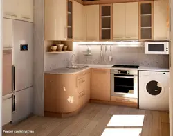 Современные Кухни Фото Угловые Маленькие С Холодильником