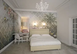 Спальни дизайн интерьер фрески