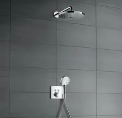 Встроенный смеситель для ванны в интерьере