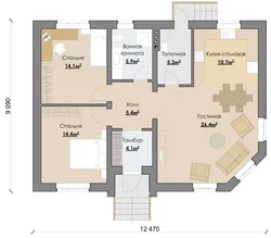 Планировка Дома 100 Кв М Одноэтажный С Двумя Спальнями Фото