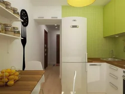 Дизайн Кухни Хрущевки Холодильник В Углу