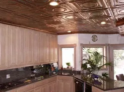 Плиты на потолок в кухню фото