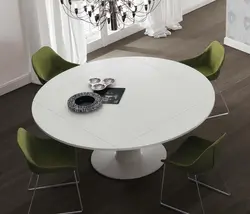Круглые раздвижные столы для гостиной фото