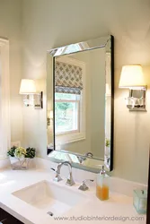 Зеркало в ванную комнату фото в интерьере