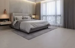 Фото спальни с белым ламинатом