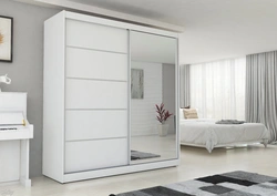 Photo white wardrobe in the bedroom photo