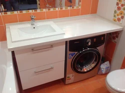 Bathroom vanity cabinet photo with countertop