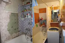 Ванная в хрущевке фото до и после