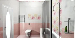 Кафель для ванной с цветами фото