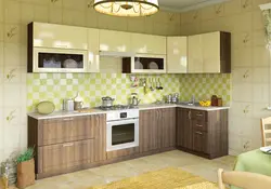 Двухцветные кухни фото угловые для маленькой кухни