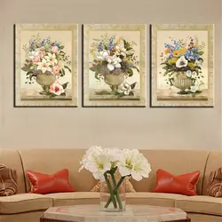 Картины для интерьера гостиной цветы